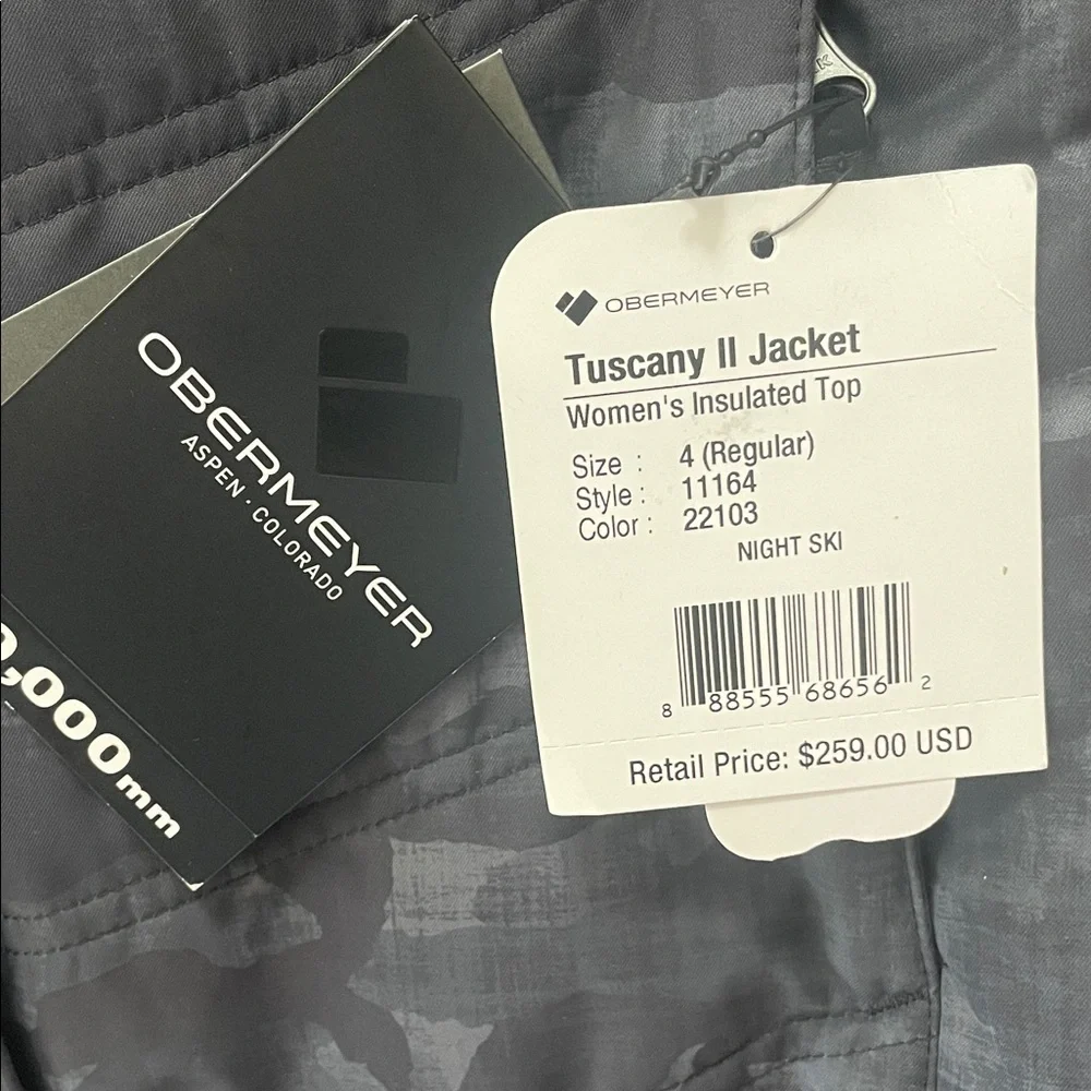 NWT Obermeyer Tuscany II Women’s Coat (Night Ski) size 4 - Picture 3 of 9
